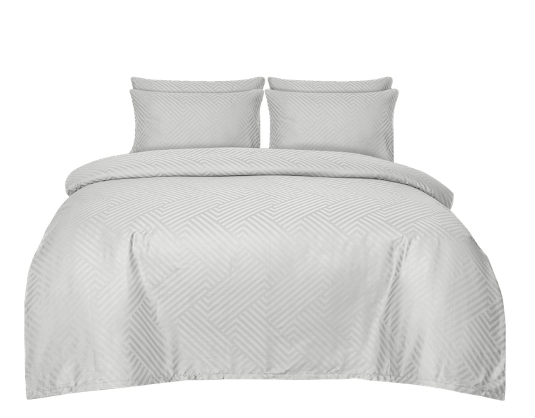 Matex, 3-częściowy komplet pościeli, adamaszek geometryczny, 200-220 cm