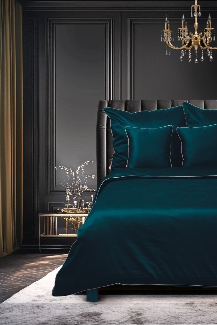 Matex, Gold Line, pościel satynowa, jednobarwna z wypustką, 160-200 cm