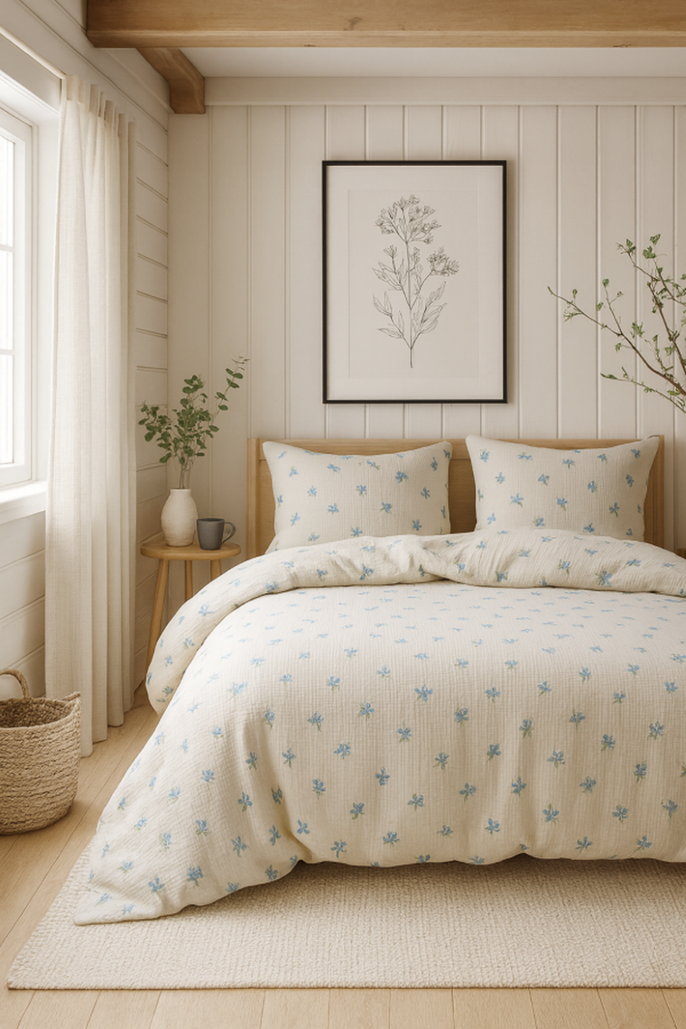 Matex, pościel bawełniana, muślinowa, 200-220 cm