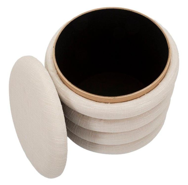 Mauro Ferretti, Damasco, ozdobna pufa okrągła, średnica 40 cm