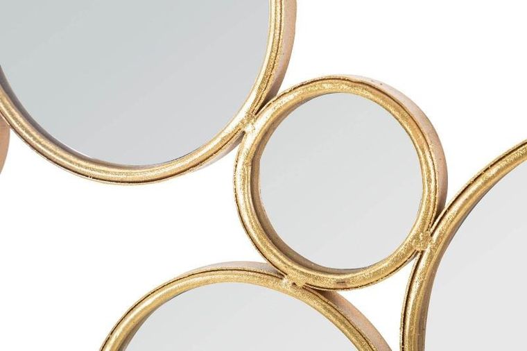 Mauro Ferretti, kompozycja luster w złotej ramie, 100-51.5 cm