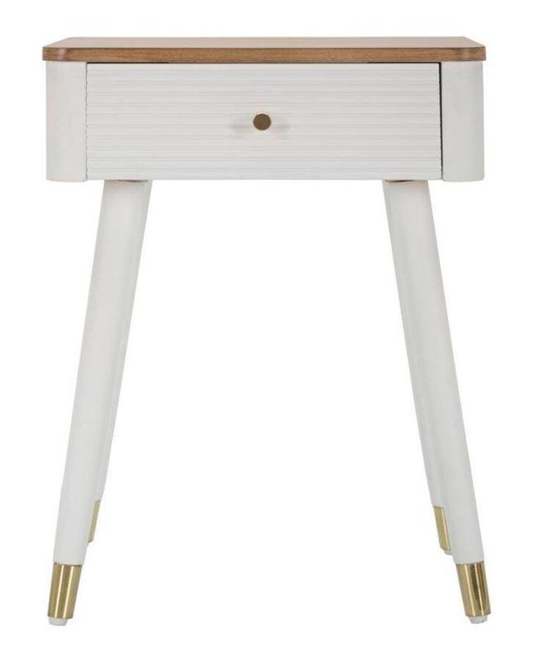 Mauro Ferretti, szafka nocna z szufladą i drewnianym blatem