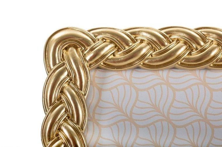 Mauro Ferretti, złota ramka ze sztuczną materią, 25-30 cm