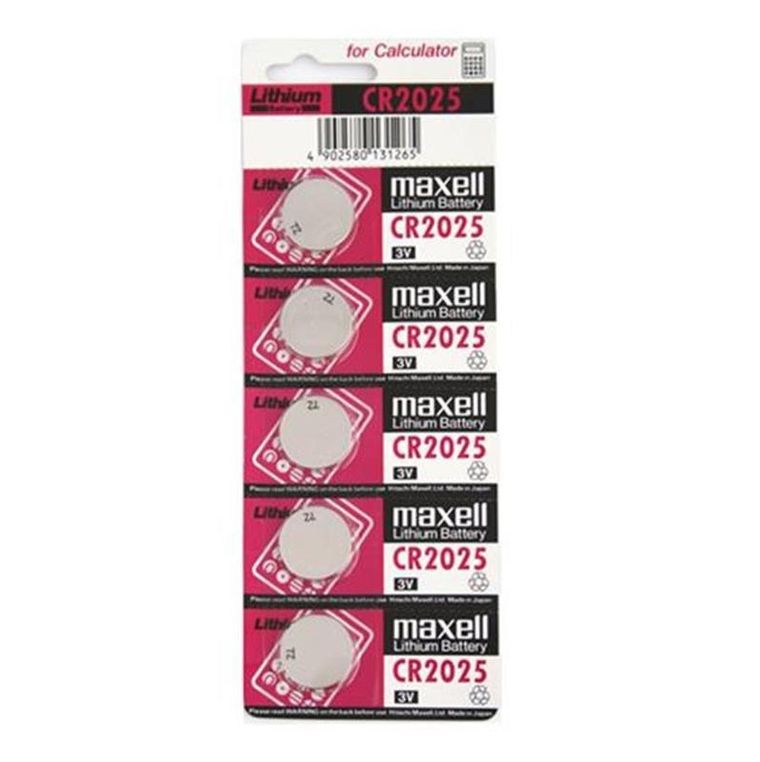 Maxell, bateria specjalistyczna CR2025, 5 szt.