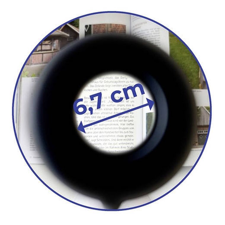 Maximex, lampka na biurko LED z lupą, Ø 14,8 cm