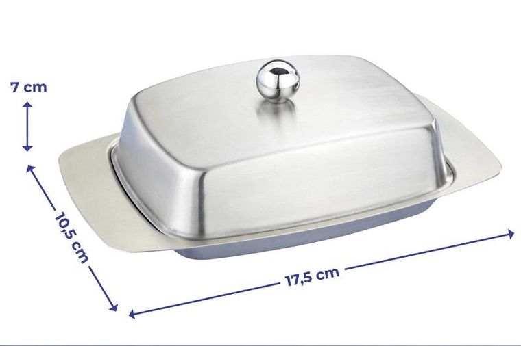 Maximex, maselniczka ze stali nierdzewnej, 17.5-7-10.5 cm