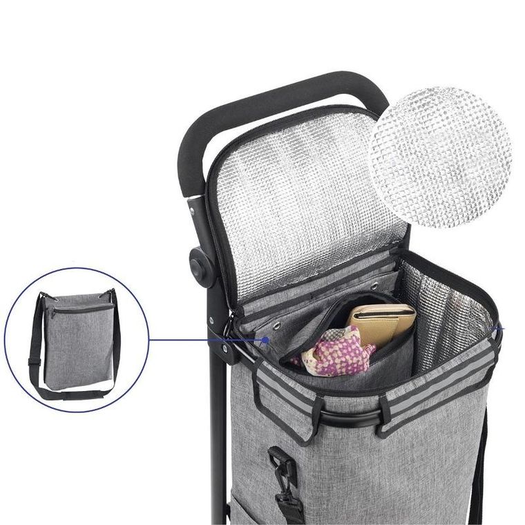 Maximex, wózek na zakupy na kółkach z torbą termiczną, 38 l