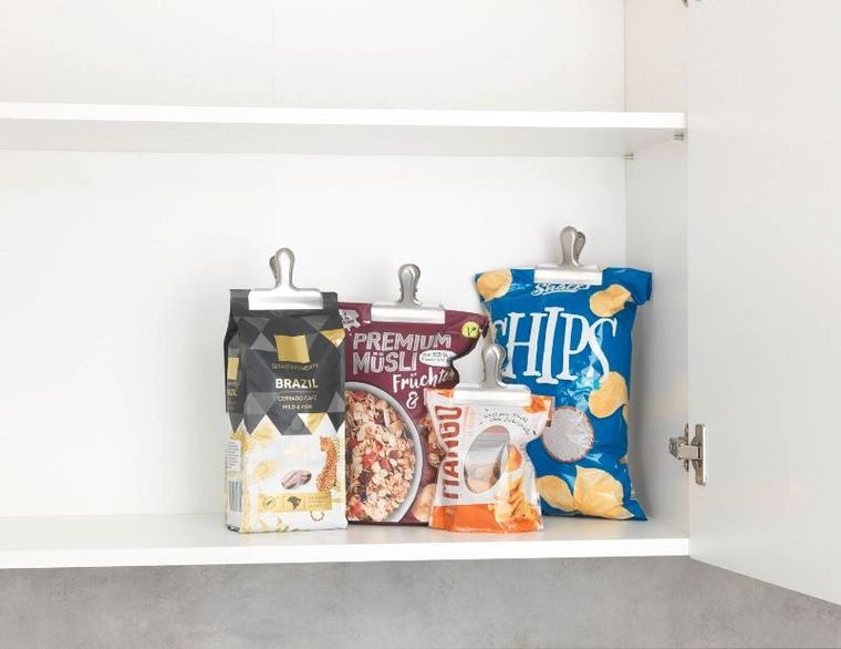 Maximex, zestaw klipsów kuchennych ze stali nierdzewnej, 10 szt.