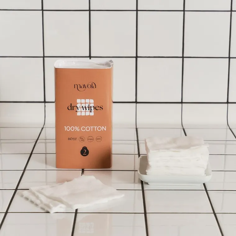 Mayola, waciki bawełniane w taśmie, 9-10 cm, 60 szt.