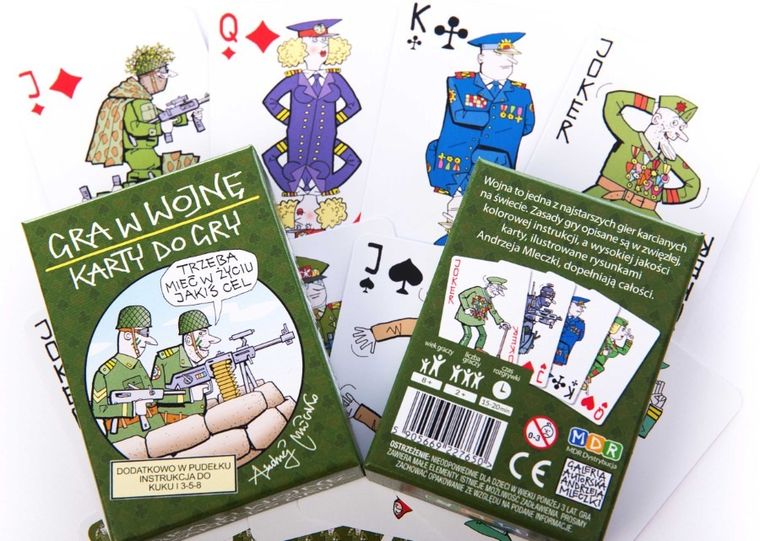 MDR, Gra w wojnę, gra karciana ilustrowana rysunkami Andrzeja Mleczki