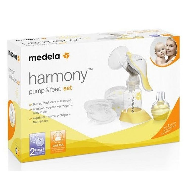 Medela, Harmony Pump & Feed Set, 2-fazowy laktator ręczny z akcesoriami