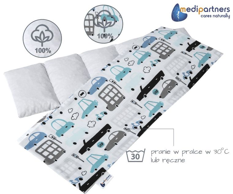 Medi Partners, Auta, termofor 5-komorowy z pestkami wiśni, 20-60 cm