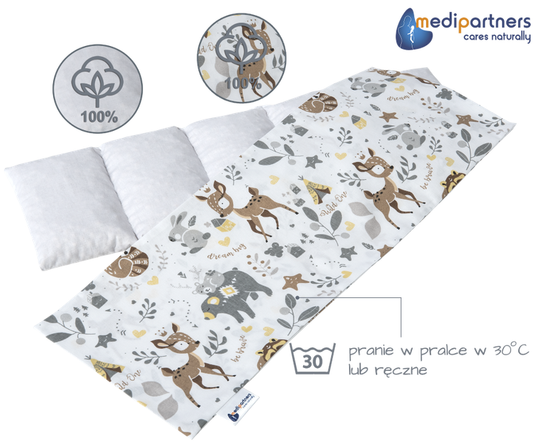 Medi Partners, Jelonki, termofor 5-komorowy z pestkami wiśni, 20-60 cm