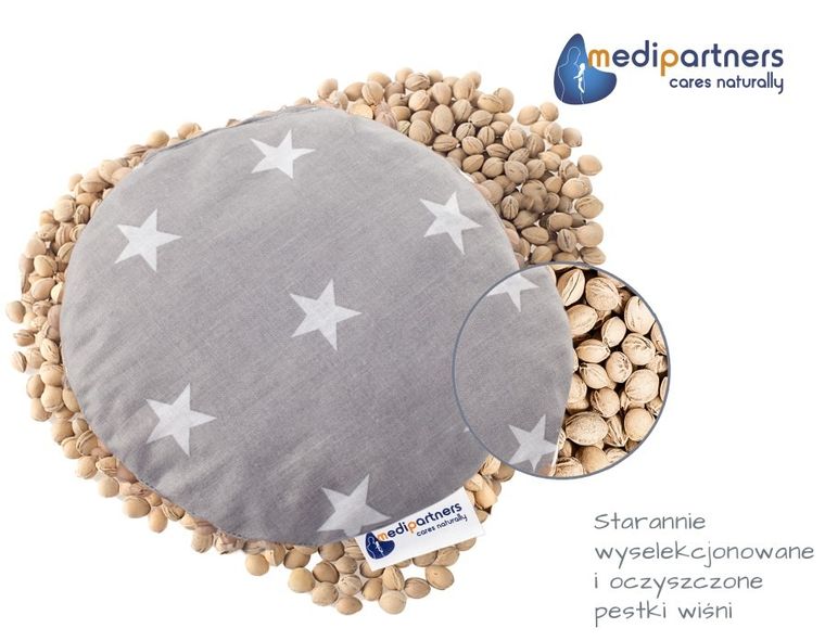 Medi Partners, Stars, mały termofor z pestkami wiśni, szary