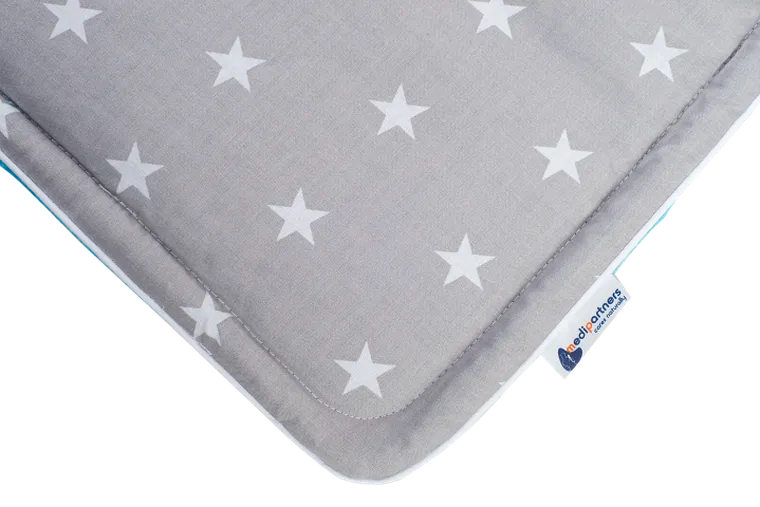 Medi Partners, Stars, wkładka do wózka, komplet, szary, turkusowy