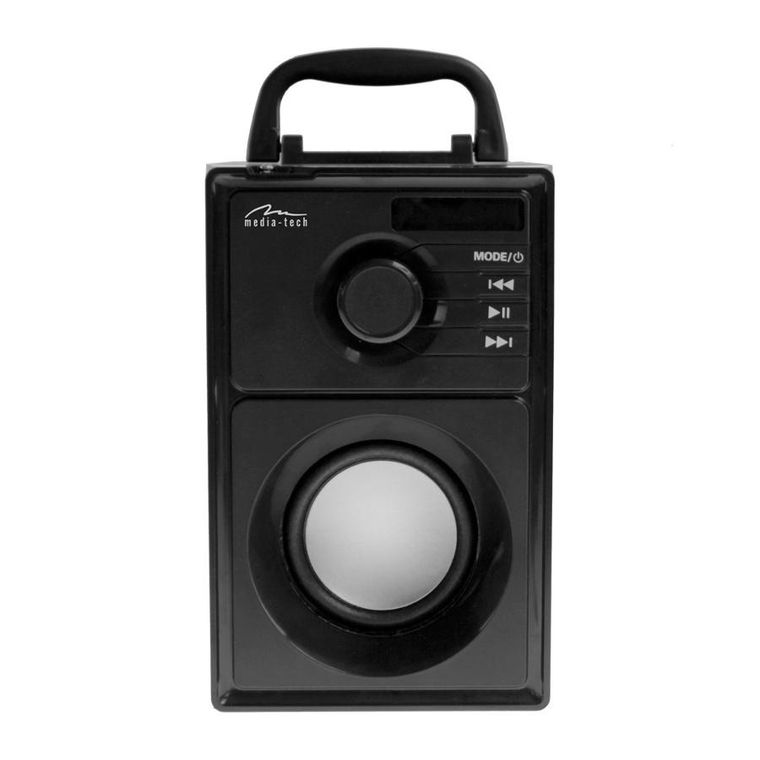 Media-tech Głośnik Bluetooth Boombox Silver 15w Rms Mt3179