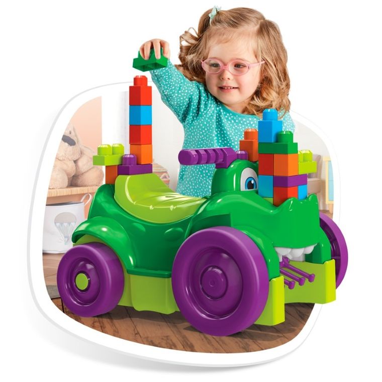 Mega Bloks, Krokodyl, jeździk z klockami