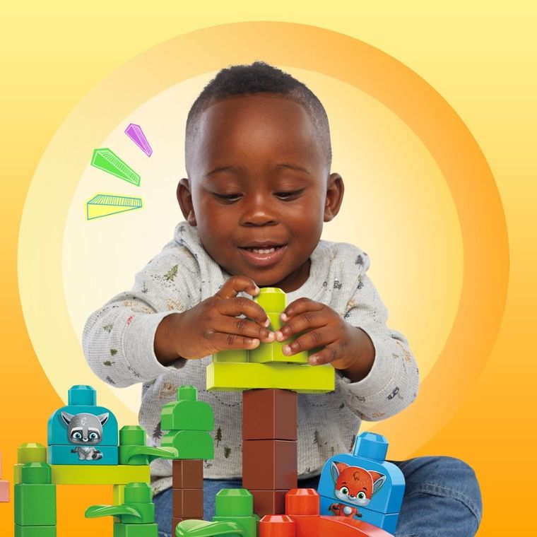 MEGA Bloks, Leśne zwierzątka, ekoklocki, zestaw dla malucha