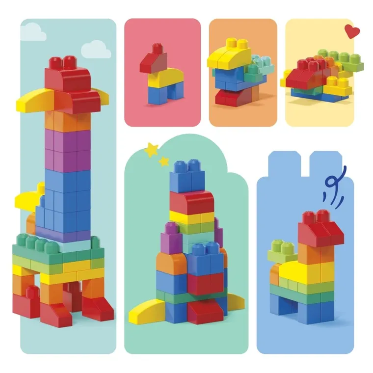 MEGA Bloks, Torba, klocki, 60 elementów