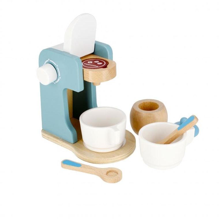 Mega Creative, ekspres do kawy z akcesoriami, zabawka drewniana