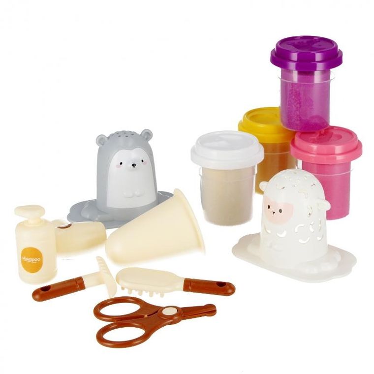 Mega Creative, fryzjer, masa plastyczna z akcesoriami