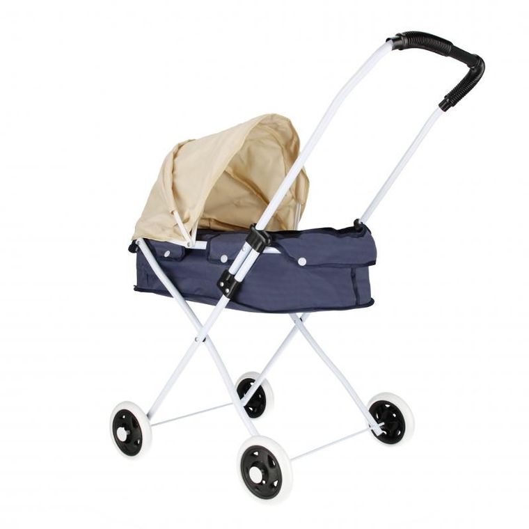 Mega Creative, głęboki wózek dla lalek, granatowy