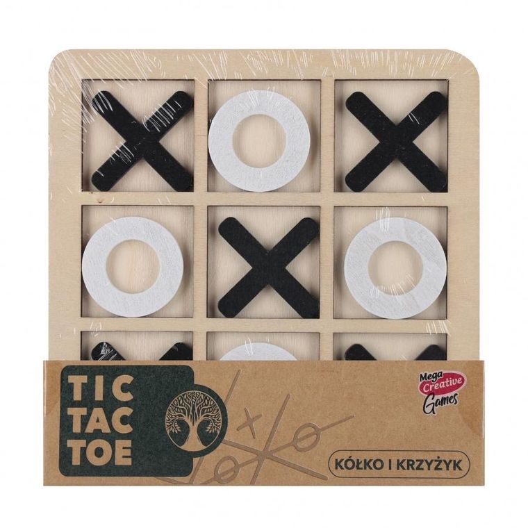 Mega Creative, Kółko i Krzyżyk, drewniana łamigłówka