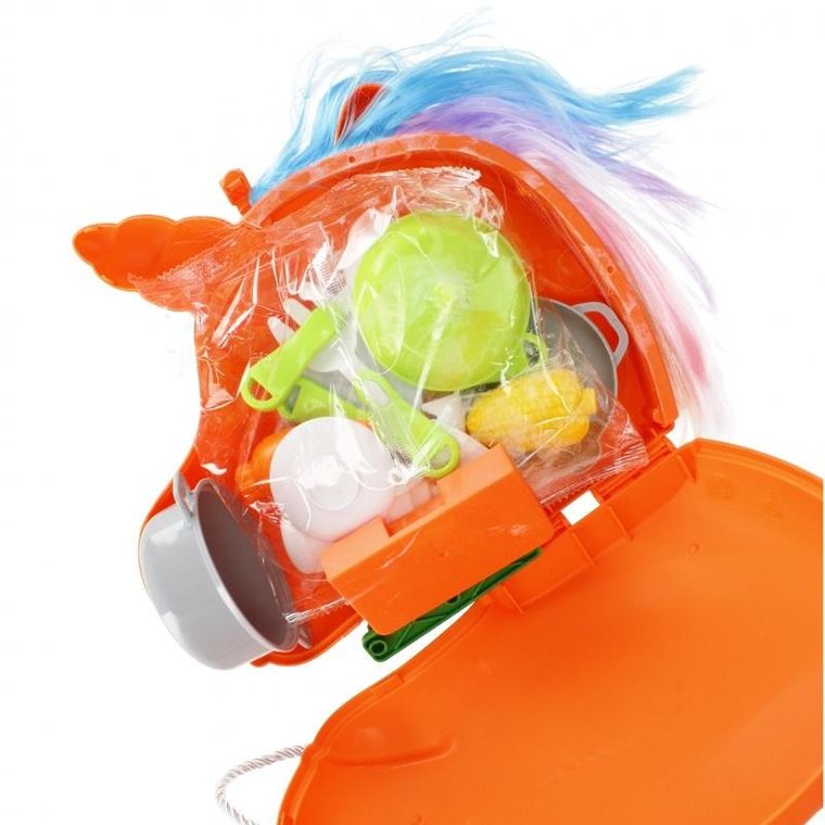 Mega Creative, kuchnia z akcesoriami, torebka, Jednorożec