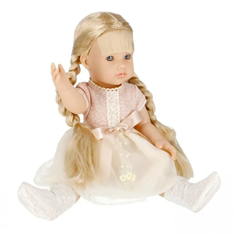 Mega Creative, lalka bobas, tiulowa sukienka z perełkami, 40 cm