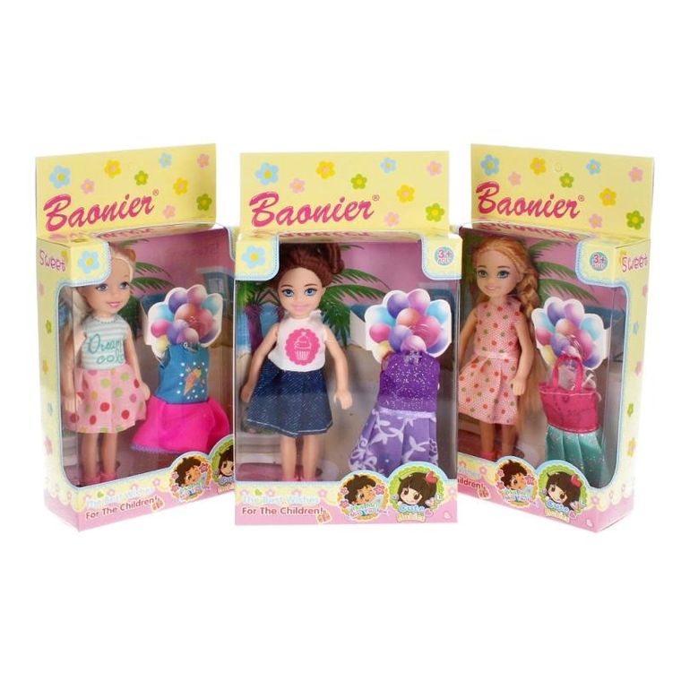 Mega Creative, lalka w ubranku, z akcesoriami, 15 cm