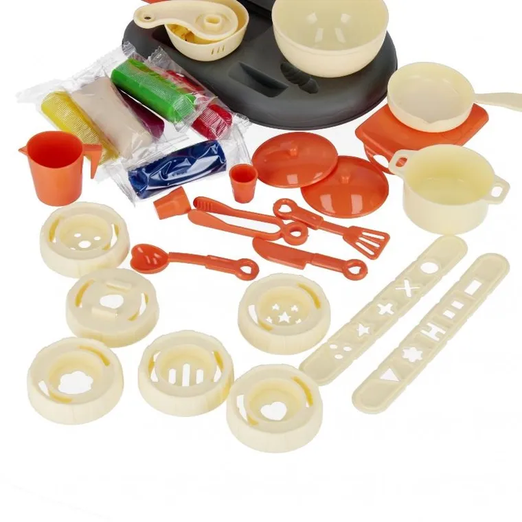 Mega Creative, masa plastyczna z akcesoriami, makaron