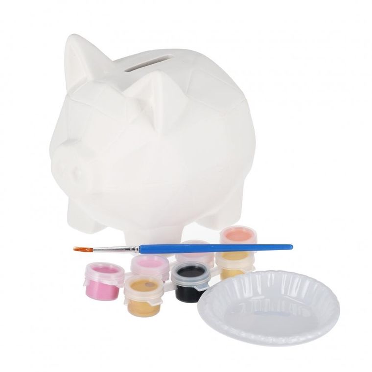 Mega Creative, skarbonka do malowania, świnka