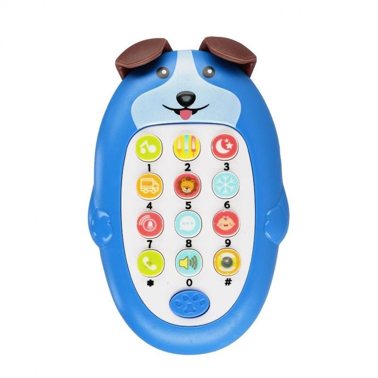 Mega Creative, telefon interaktywny, piesek, 14 cm