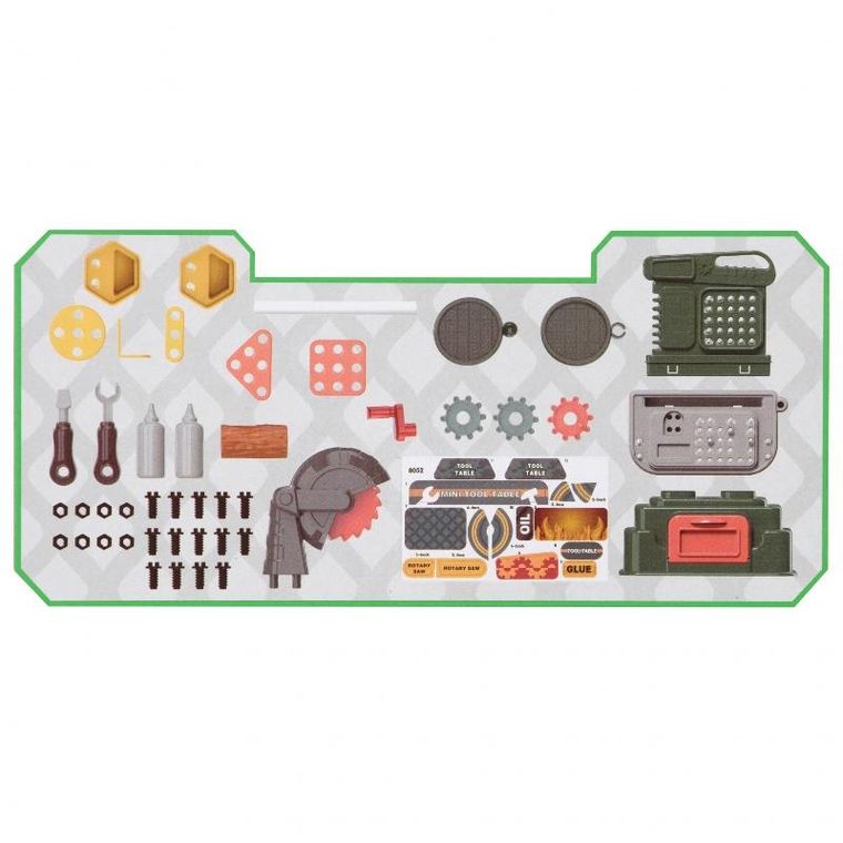 Mega Creative, warsztat, stół z narzędziami, 46 elementów