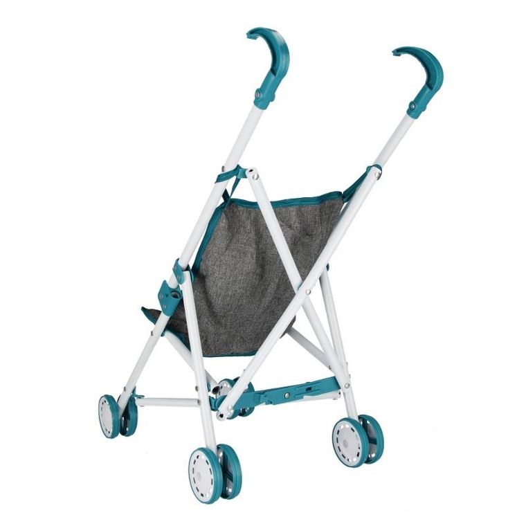 Mega Creative, wózek parasolka dla lalek, metalowy, szary