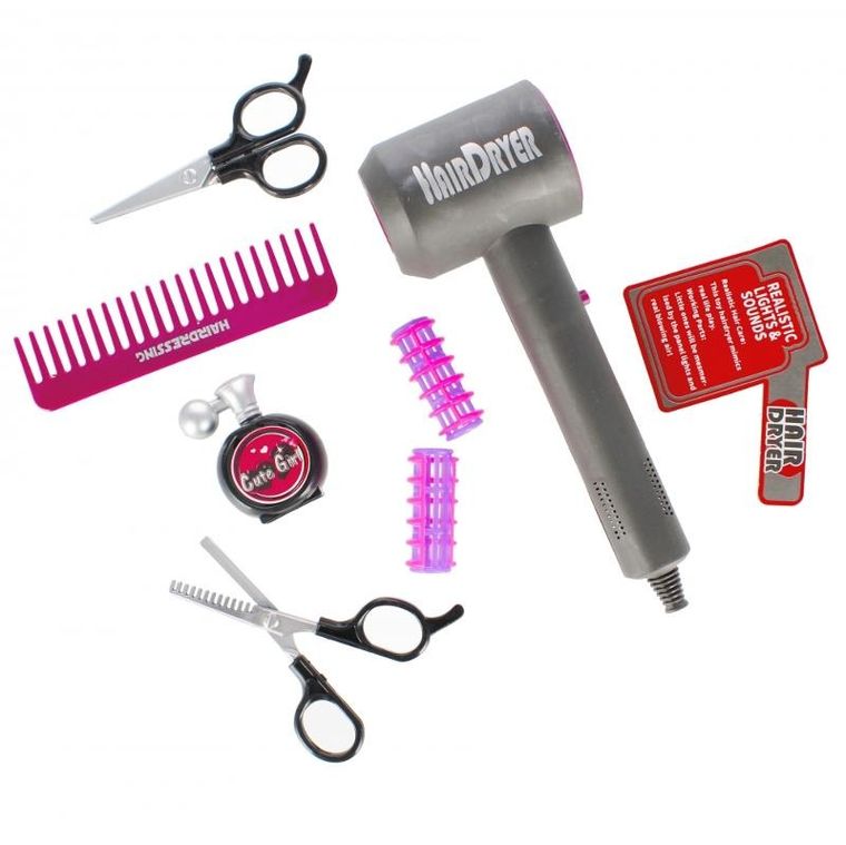 Mega Creative, zestaw akcesoriów fryzjerskich
