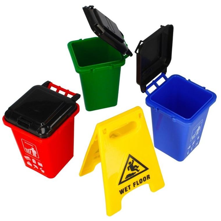 Mega Creative, zestaw do sprzątania, segregacja śmieci