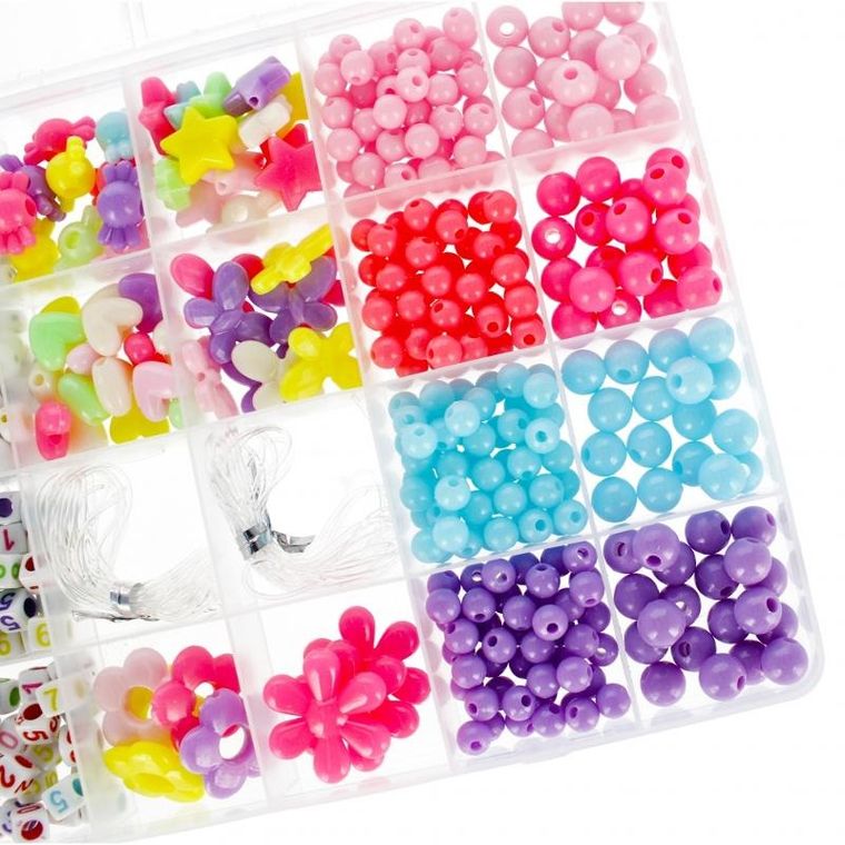 Mega Creative, zestaw koralików do nawlekania