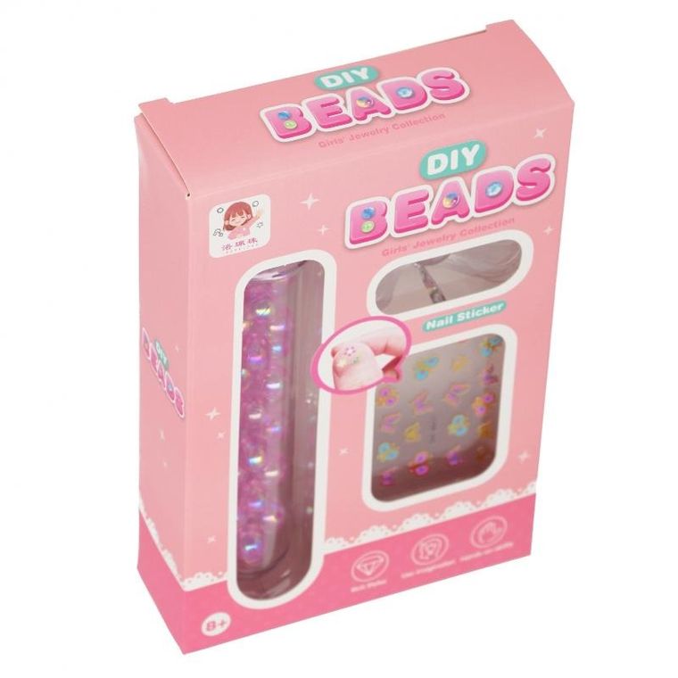 Mega Creative, zestaw koralików do nawlekania