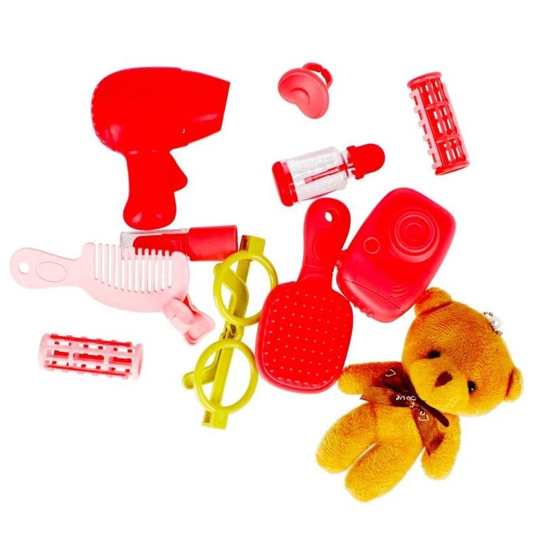 Mega Creative, zestaw piękności, miś w koszyku