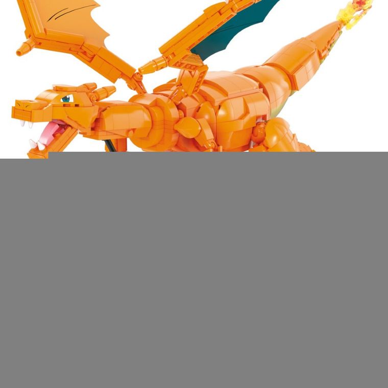MEGA Pokemon, Mechaniczny Charizard z ruchem, klocki, 1664 elementy