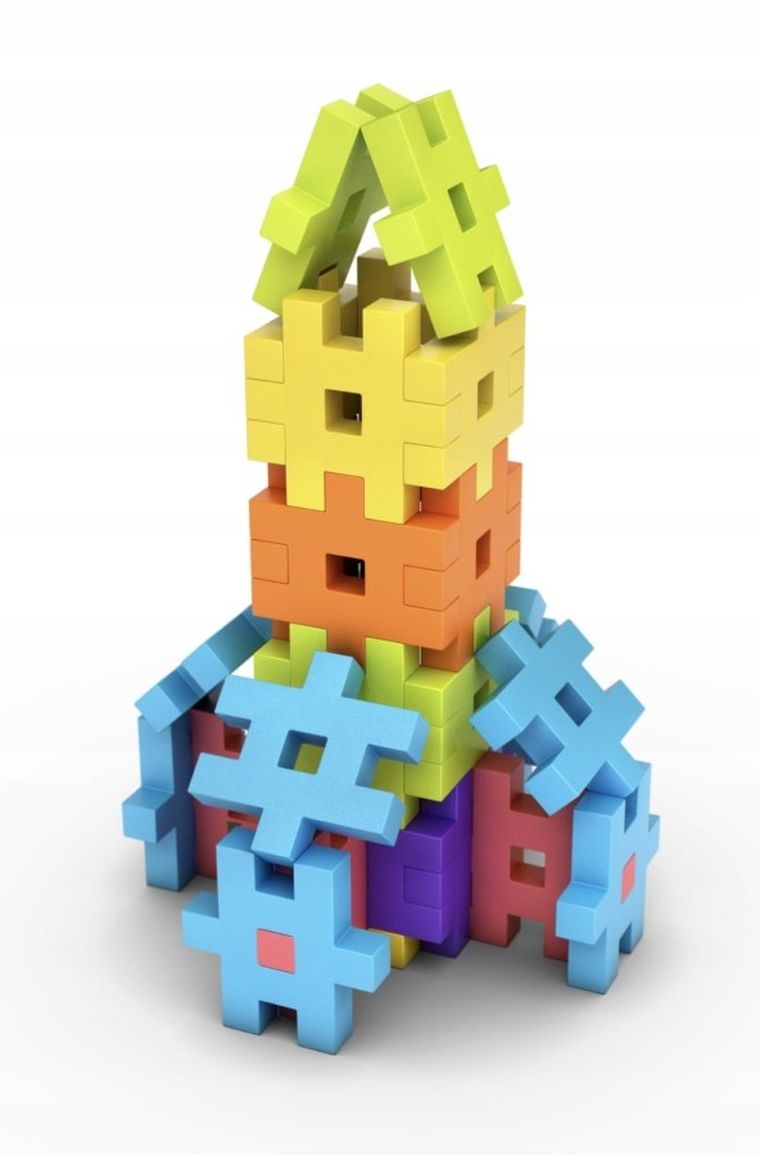 Meli, Maxi, Klocki konstrukcyjne, 50 elementów