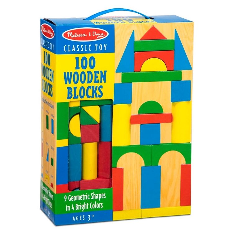 Melissa & Doug, Kształty, drewniane klocki