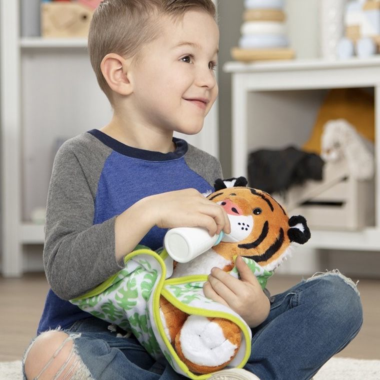 Melissa & Doug, maskotka do karmienia, tygrys