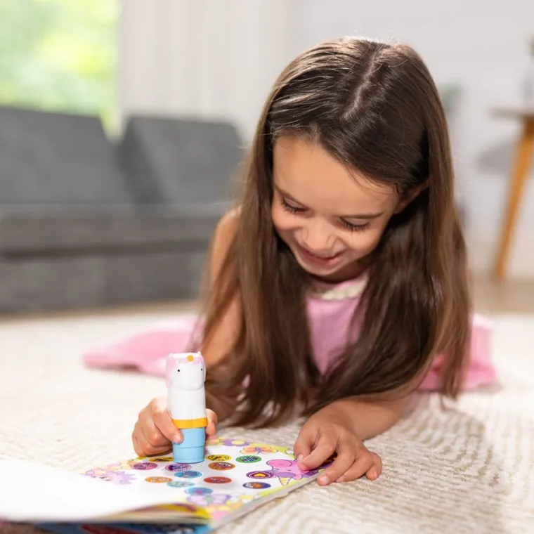 Melissa & Doug, Sticker Wow! stempel z naklejkami, Jednorożec