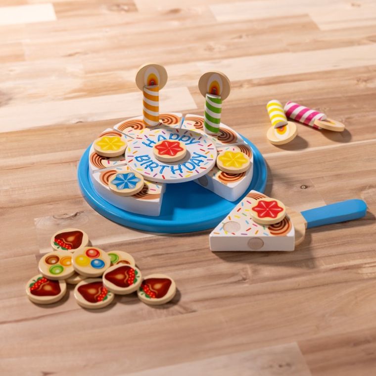 Melissa & Doug, Tort urodzinowy, zabawka drewniana