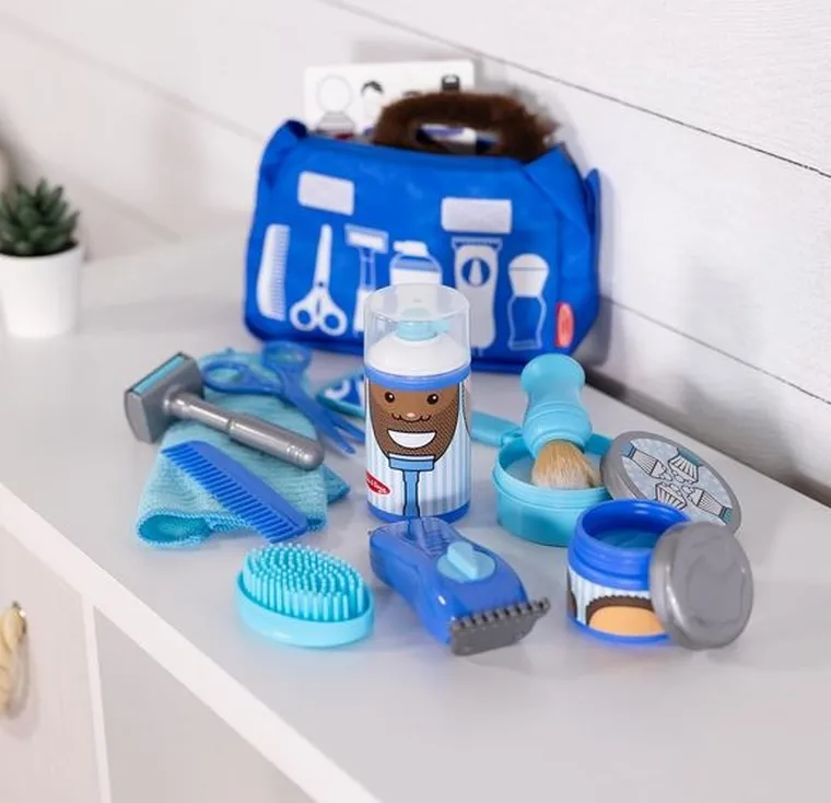 Melissa & Doug, zestaw barberski, 16 elementów