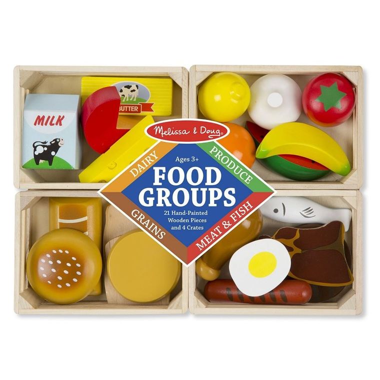Melissa & Doug, Zestaw skrzynek z jedzeniem