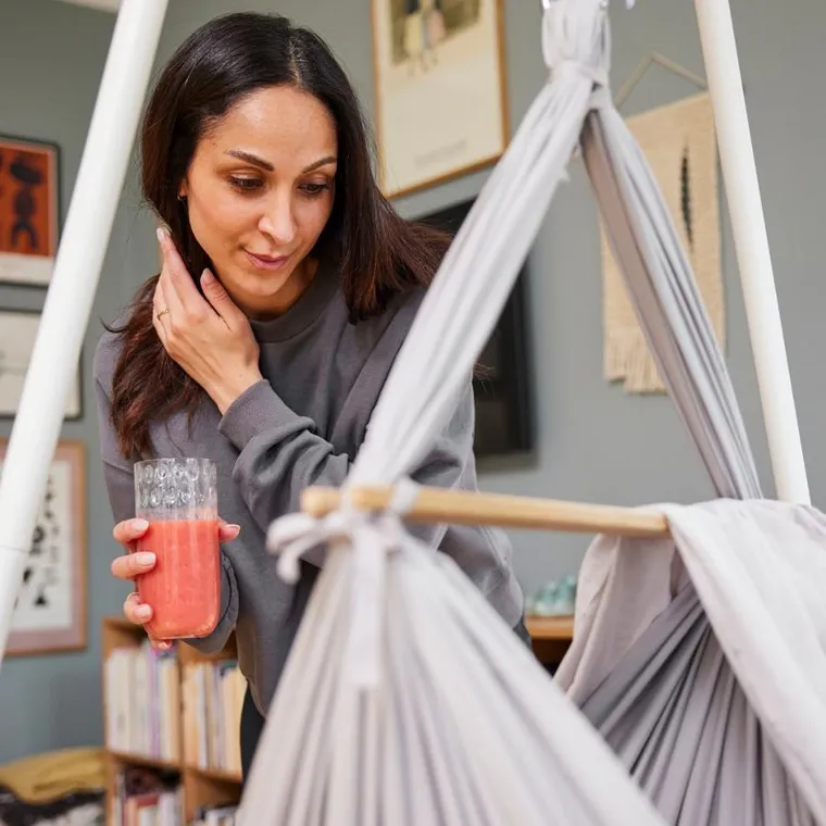 Membantu, Premium, hamak-huśtawka dla dzieci, szara