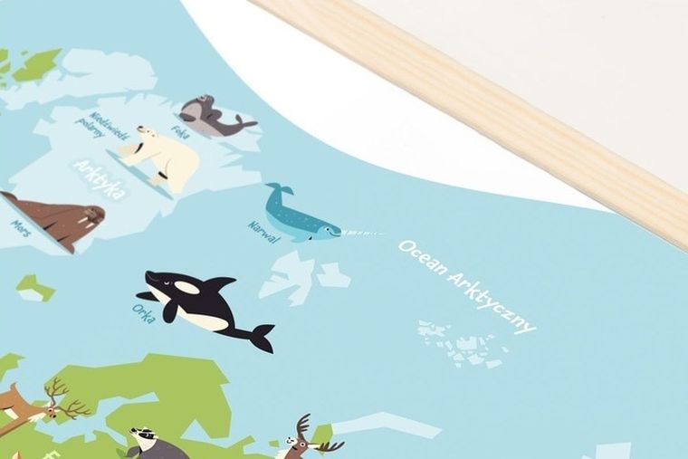 Memobe, Animal adventure! tablica edukacyjna, 60-40 cm